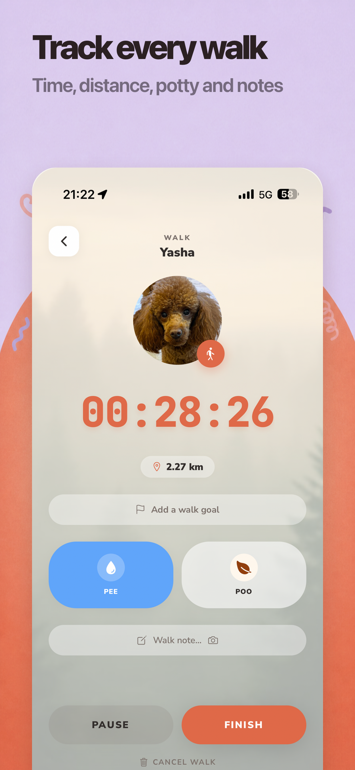 Lapka - Dog Walk Tracker screenshot 2