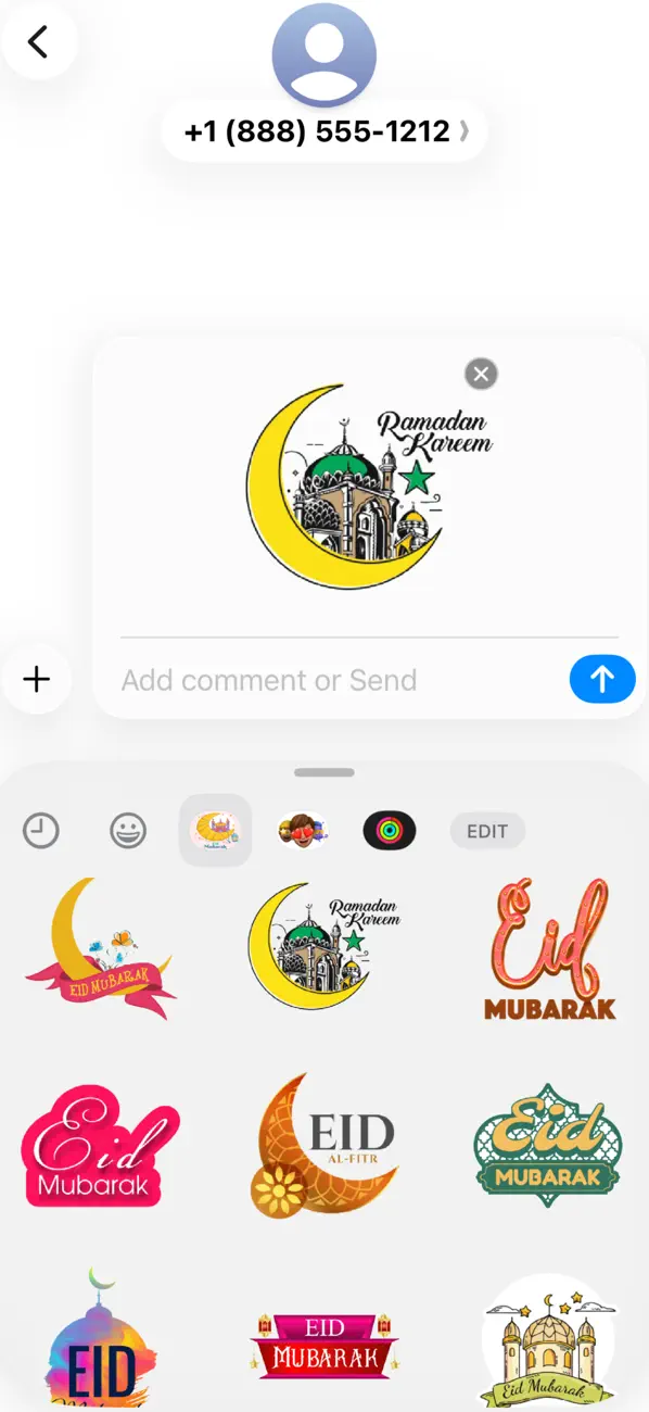 Screenshot #3 pour Eid Mubarak Islamic Stickers