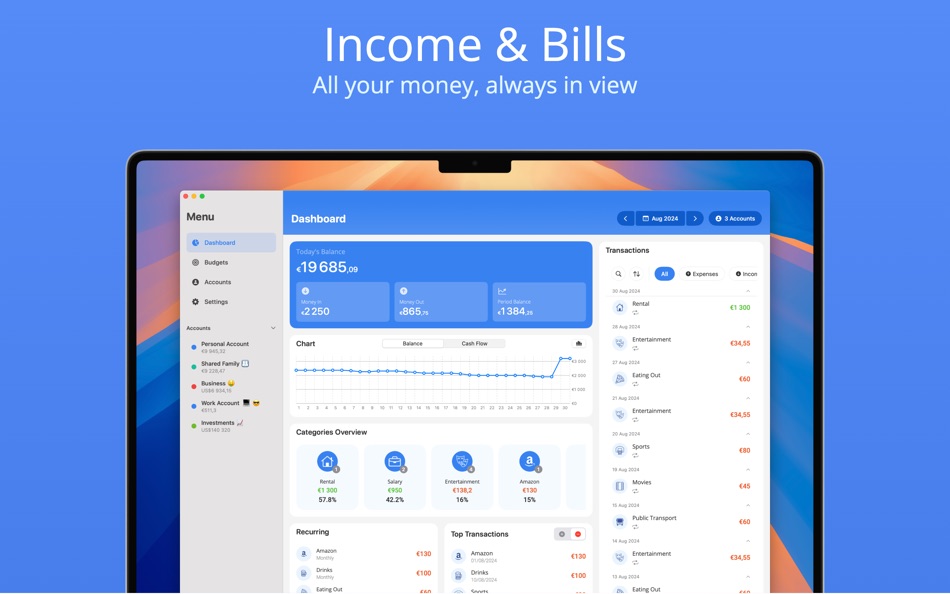 #2. Moneyboard Pro Budget Planner (macOS) Ved: Damien Vieira