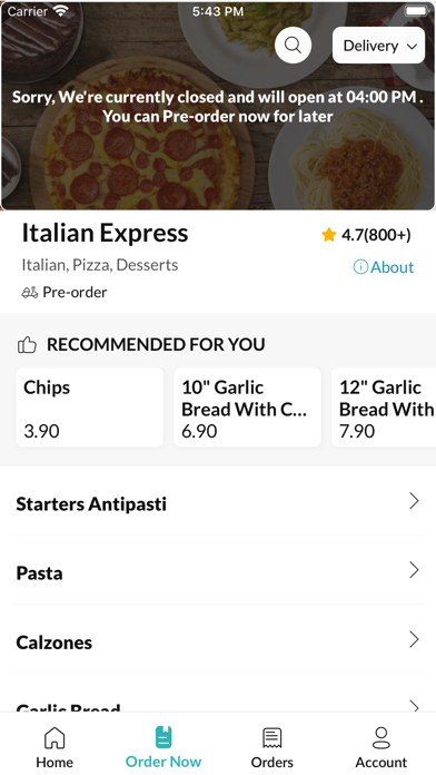 Italian Express Warrington Screenshot