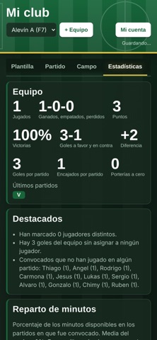 futbolstadistica screenshot 2