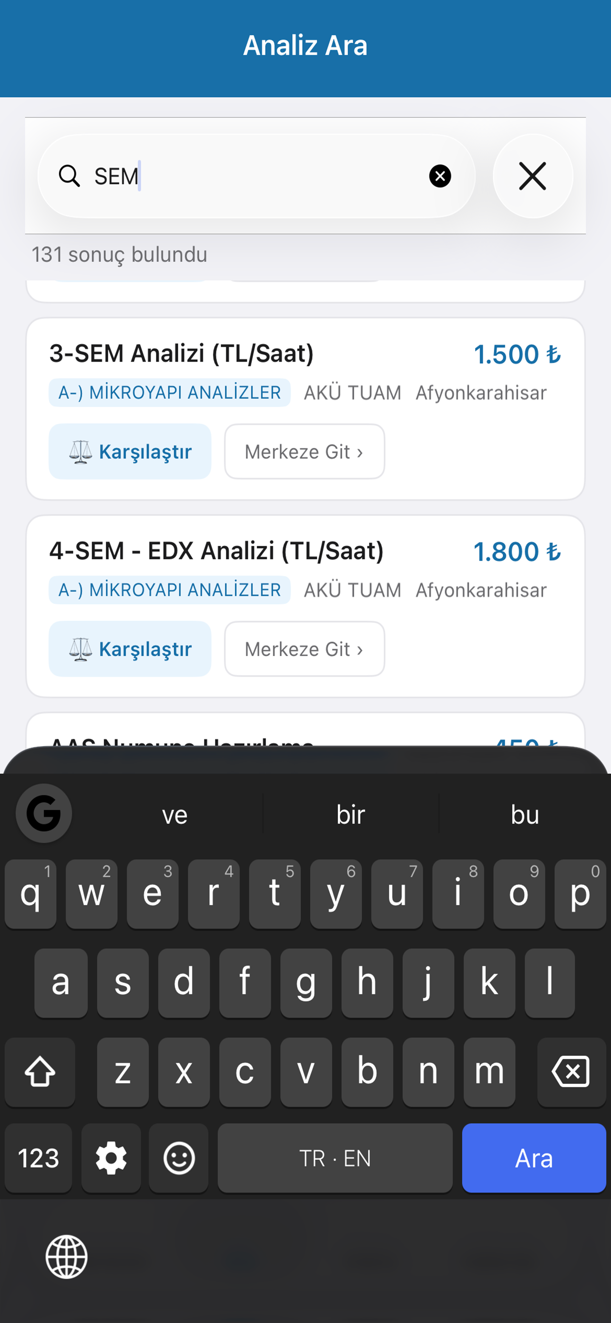 Analiz Bul screenshot 4