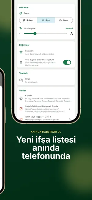 Gıda Güvenliği: İfşa Listesi screenshot 4