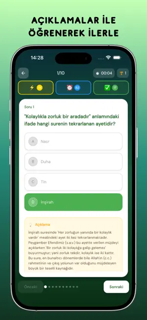 İslami Bilgi Testi screenshot 4