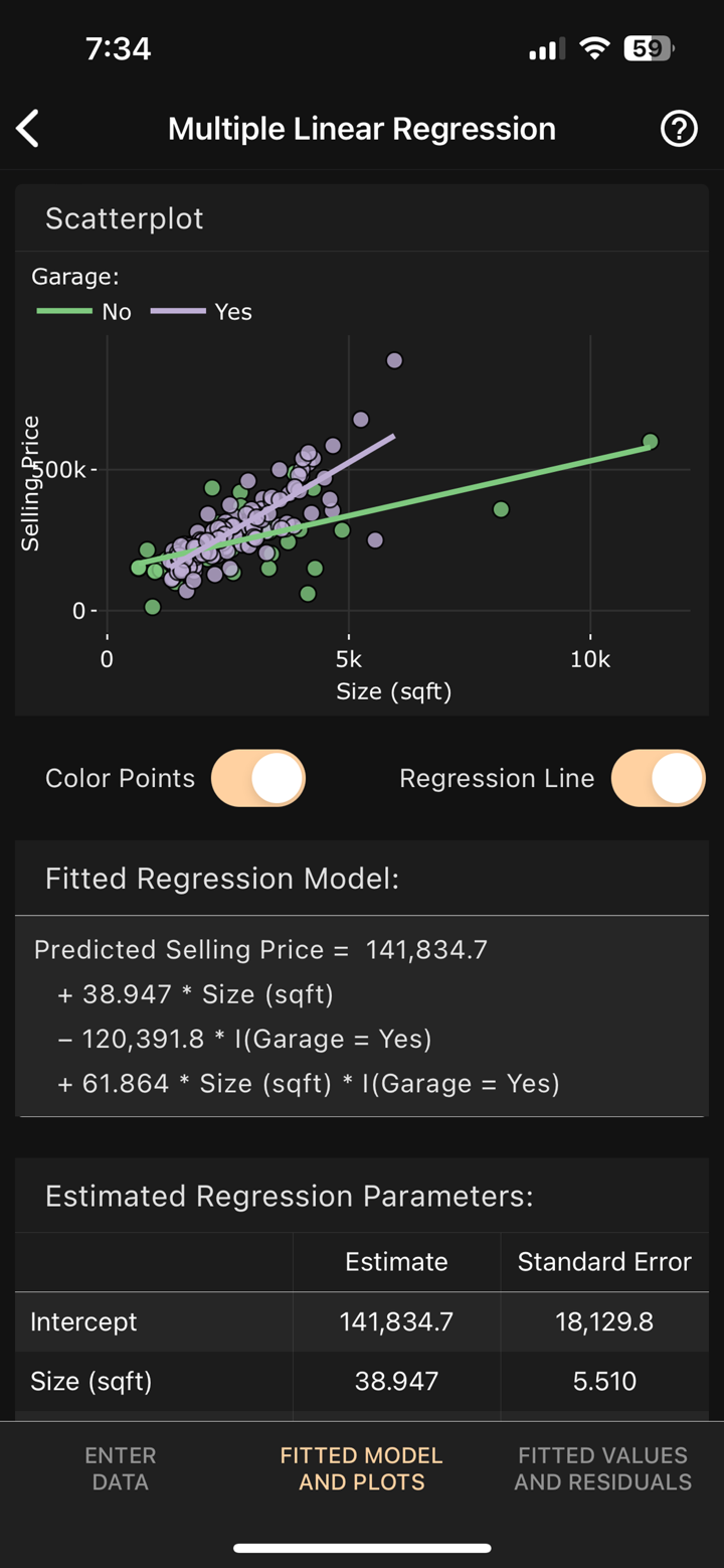 Art of Stat: Regression screenshot 9