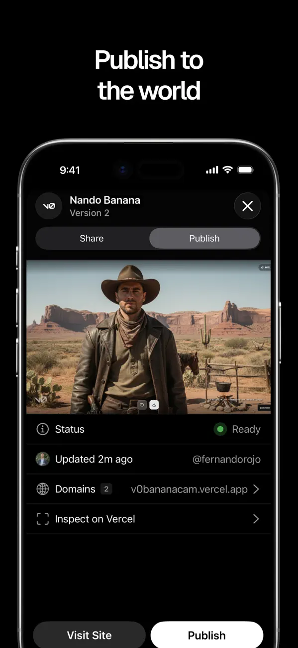 #3. v0 (iOS) De: Vercel, Inc