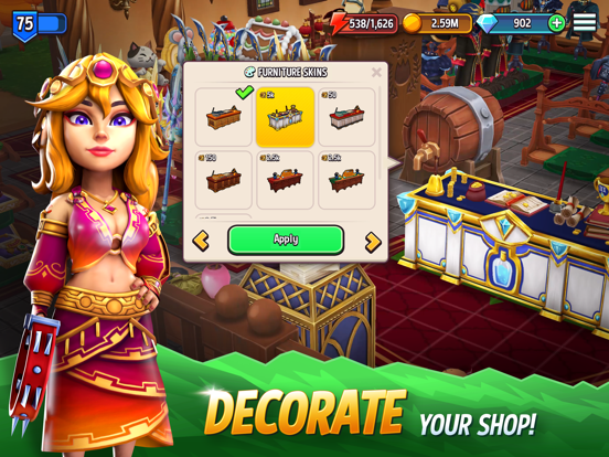 Shop Titans: Crafting Tycoon iPad app afbeelding 3