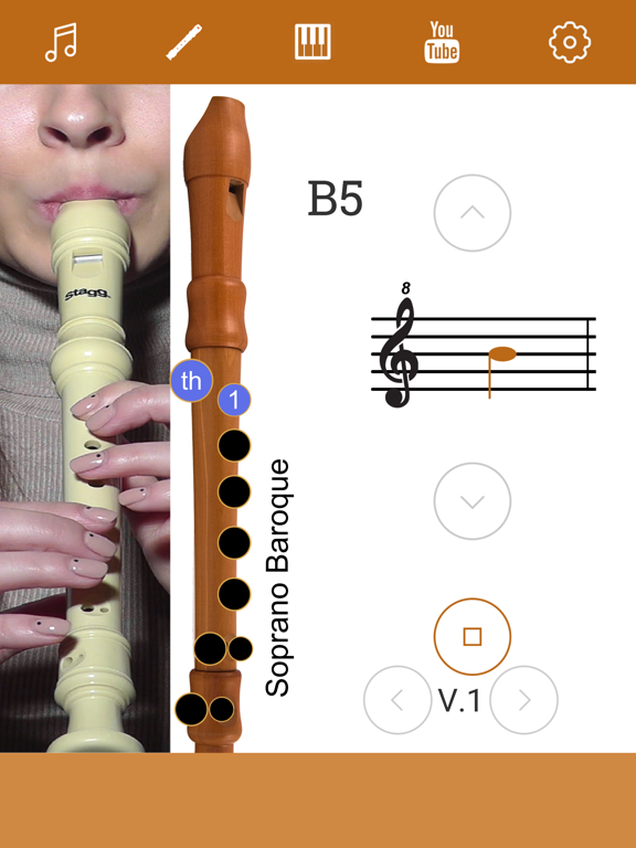 2D Recorder Fingering Chart iPad screenshot 2 - Education app