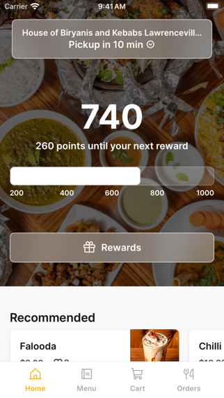 House of Biryanis and Kebabs iPhone screenshot 1 - Food & Drink app