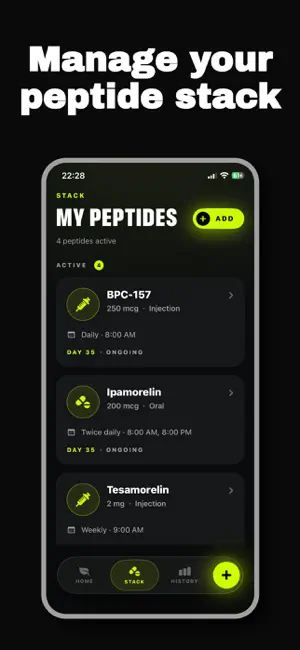 Peptide Tracker - Peptik screenshot 2