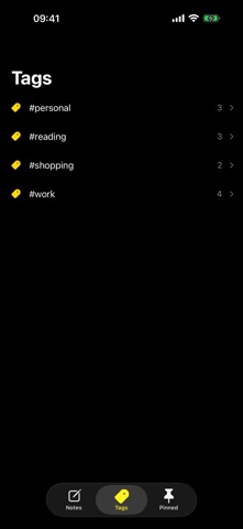 Jot Quick Notes iPhone screenshot