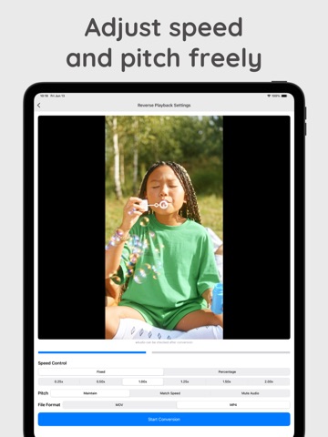 Easy Reverse Video Creator iPad screenshot
