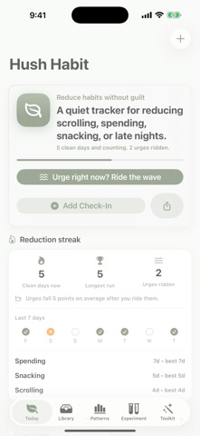 Hush Habit screenshot 1