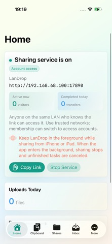 LanDrop - Local Share iPhone screenshot