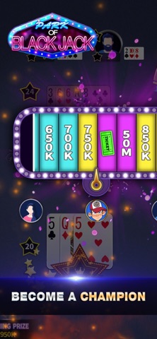 Blackjack 21 offline card game iPhone screenshot