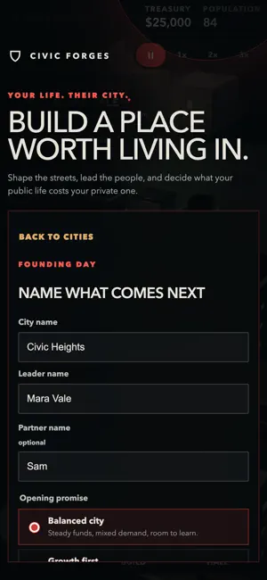 Civic Forges screenshot 2