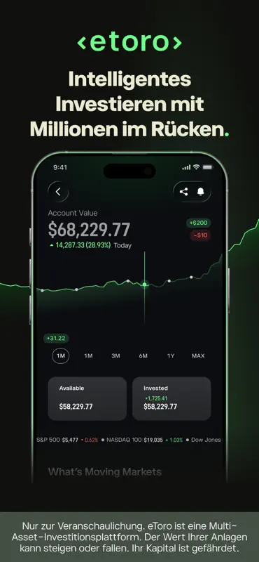 etoro: Trade & Invest screenshot 1 of 8