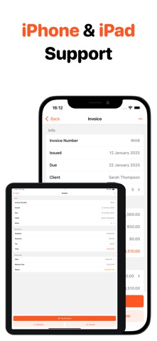 Easy Invoice Maker • Estimate iPhone screenshot