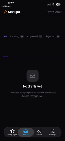 Starlight Marketing Agent iPhone screenshot