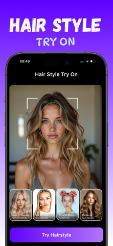 Hairstyle AI - Hair Cut Filter iPhone screenshot