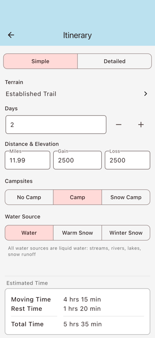 Camp Plan Screenshot 2 of 3