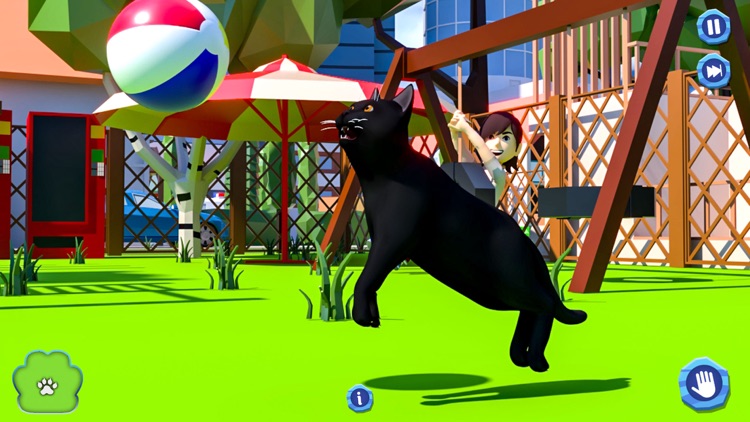 Cute kitty Cat lost Big City