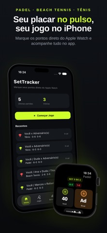 SetTracker: Padel & Tênis Screenshot 1 of 5