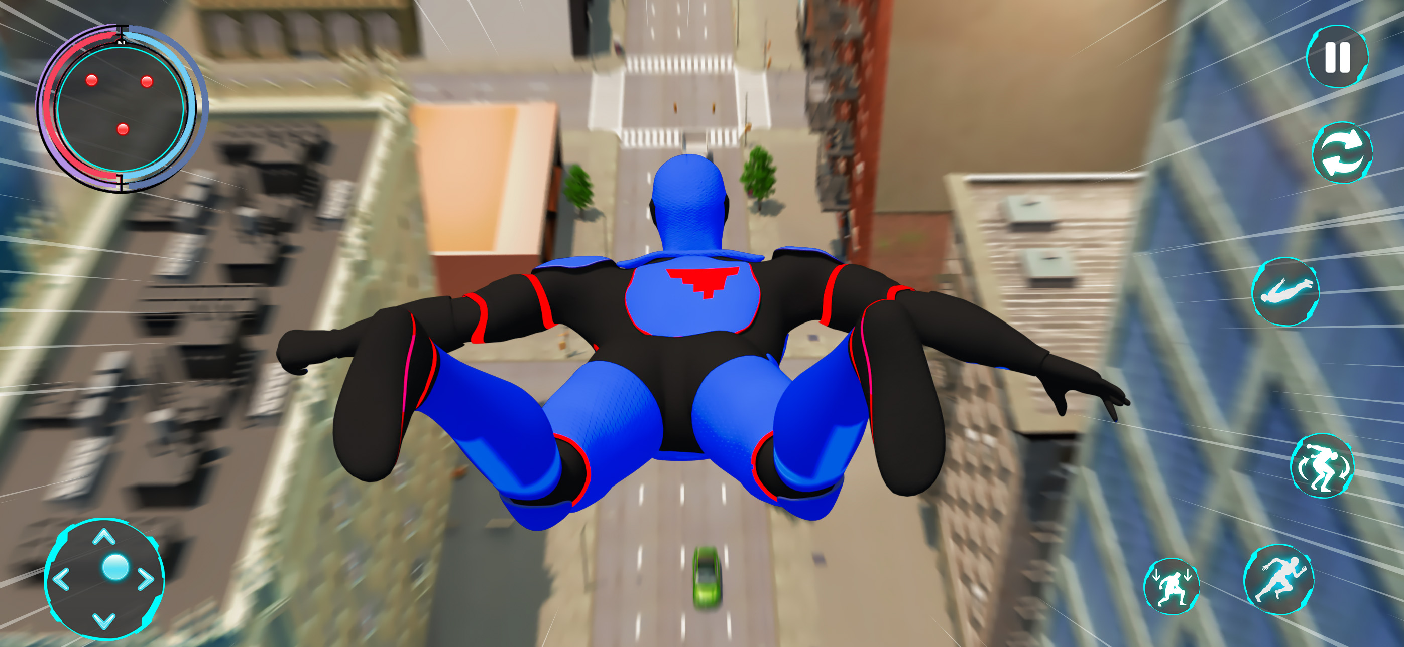 Flying Super Hero Robot Fight