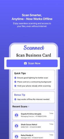 Scannect - Scan Business Cards Screenshot 2 of 7