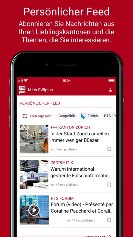SWIplus von Swissinfo screenshot 3 of 7