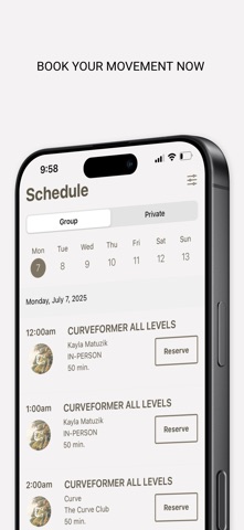 The Curve Club AE screenshot