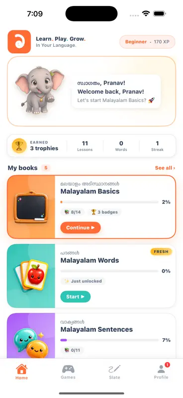 Bhashu: Learn Malayalam screenshot 1 of 10