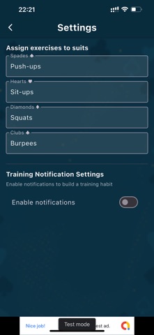 Training with Cards Screenshot 9 of 10
