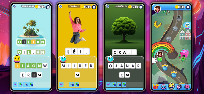 Cluiche Bruno Irish for kids