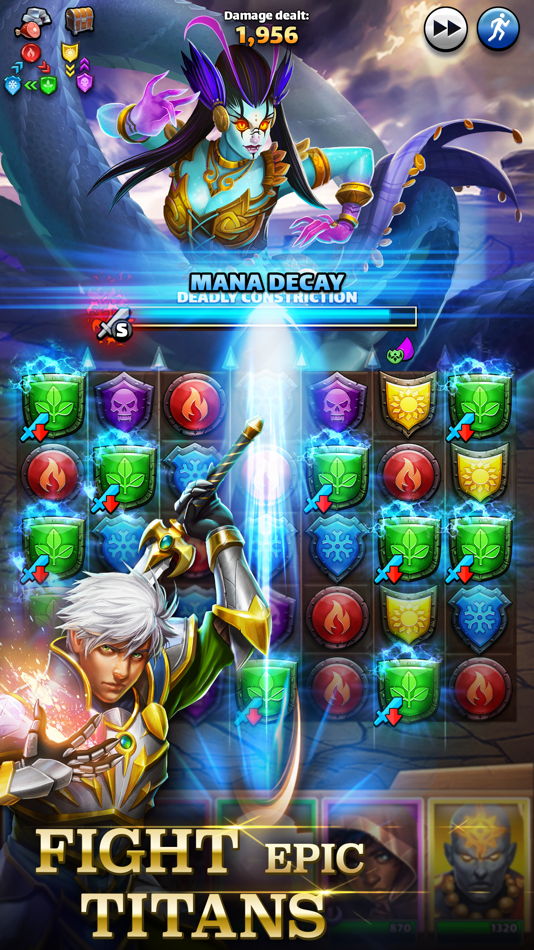 #5. Empires & Puzzles: Match-3 RPG (iOS) 来自: Small Giant Games