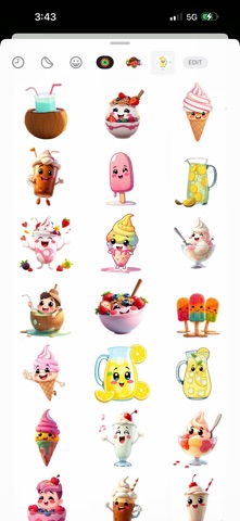 冷饮美味贴纸 screenshot