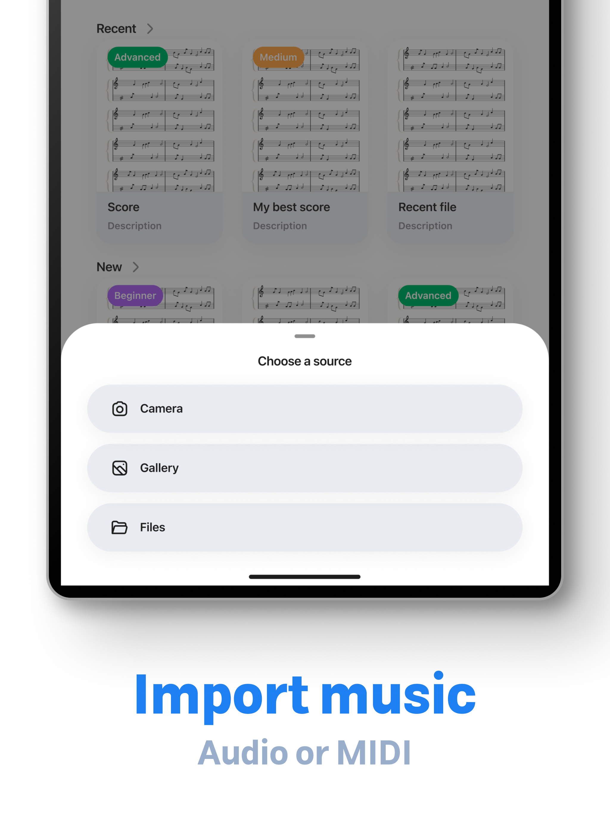 Sheets Music Scanner & Reader