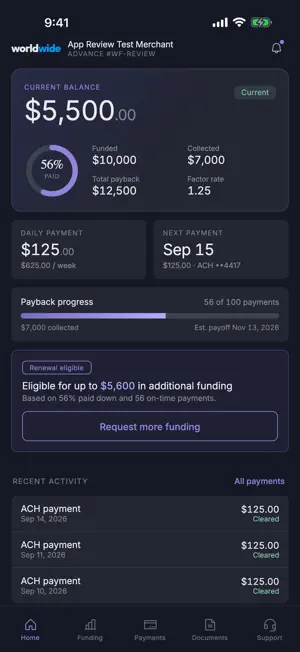 Worldwide Funding screenshot 1