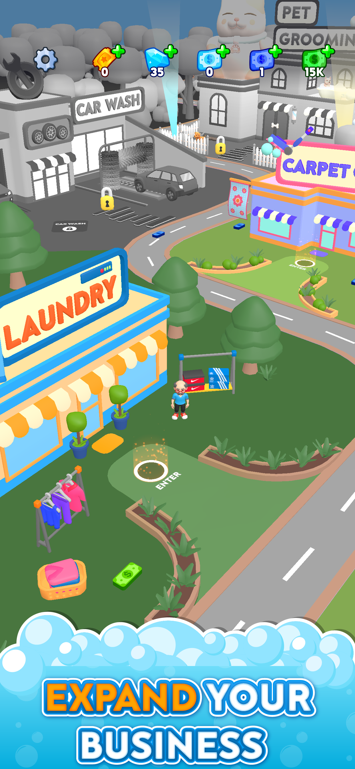 Laundry Rush - Idle Game