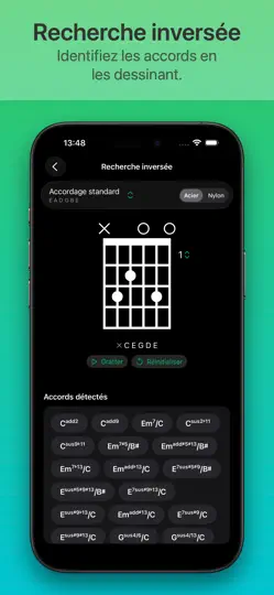 Capture d'écran de ChordShapes : Accords Guitare sur iPhone 4