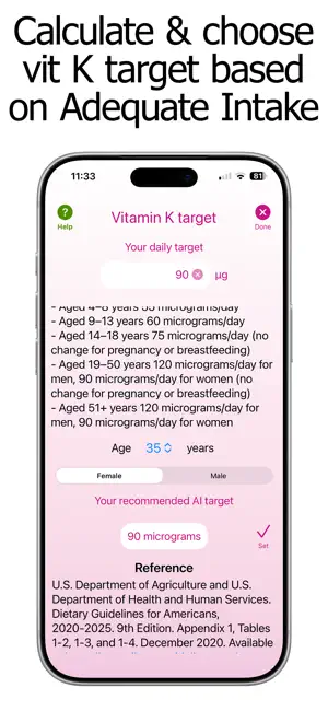 Vitamin K Counter & Tracker screenshot 4