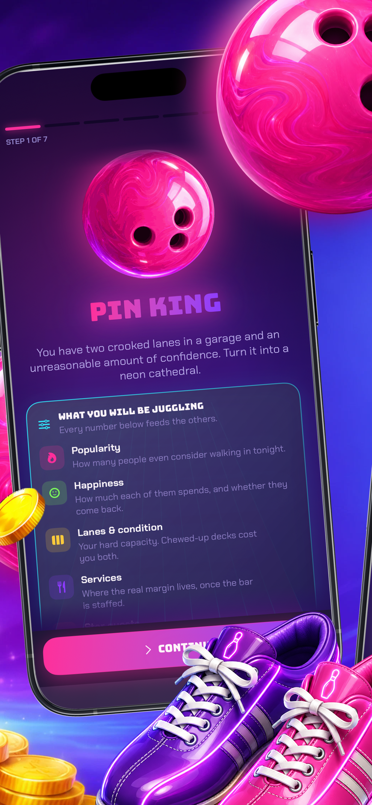 Pin King: Bowling Tycoon screenshot 3