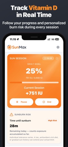 SunMax: Vitamin D Tracker Screenshot 1 of 7