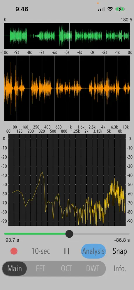 Wavelet Voice Sonogram screenshot 4