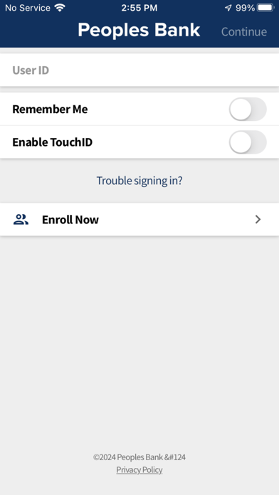 Peoples Bank TX Screenshot