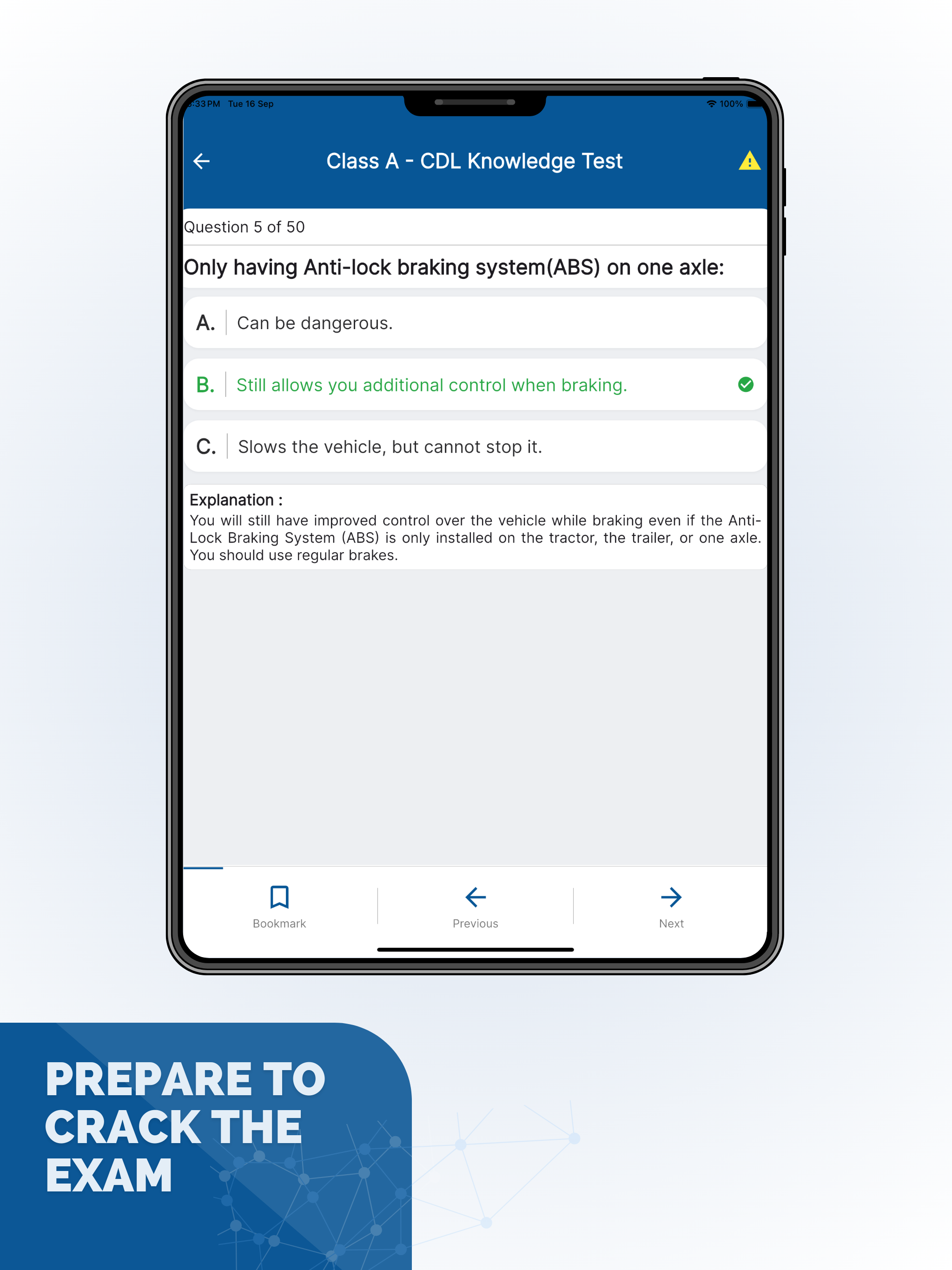 Alabama CDL Permit Practice screenshot 15