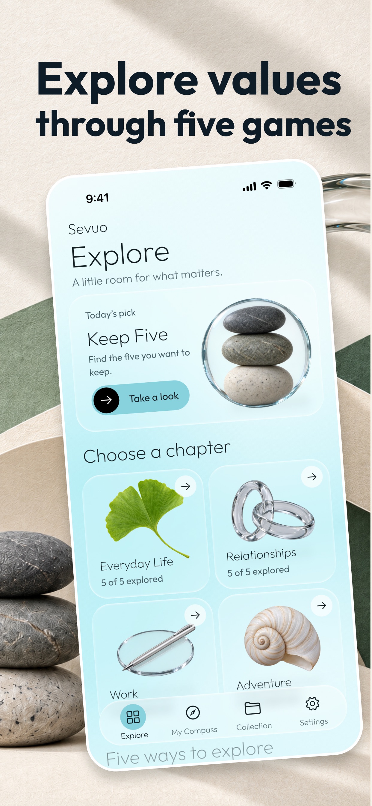Screenshot 1 of Sevuo: Psychology & Reflection