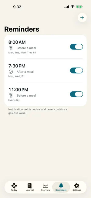 GlucoTrail: Glucose Journal screenshot 3