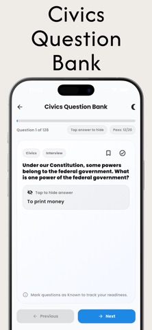 US Citizenship Test 2026. Prep Screenshot 5 of 5