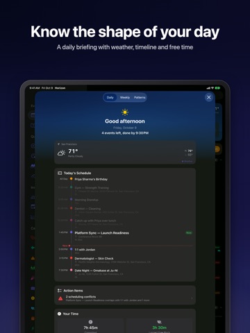 Horizon: Calendar Highlights iPad screenshot